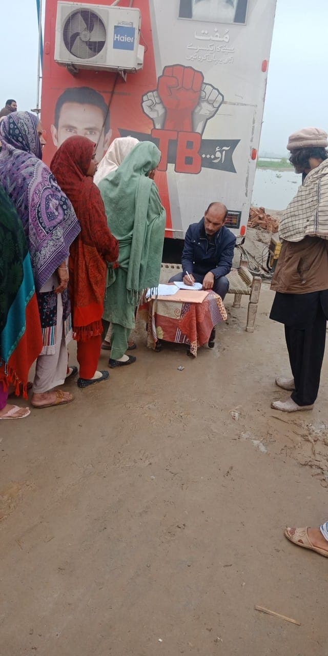 Medical camp in rural Sheikhupura