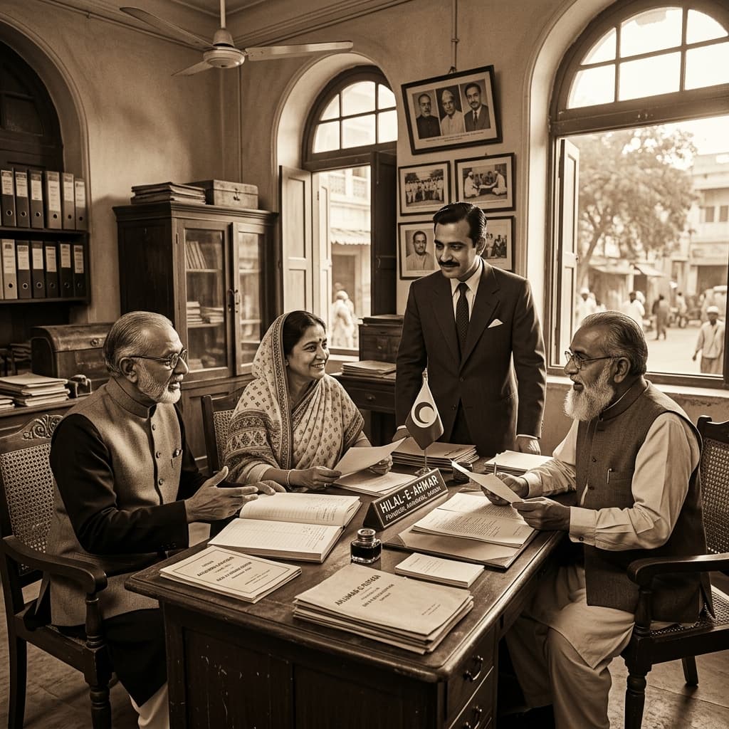 Historical photo of Al-Mustafa Welfare Society founders